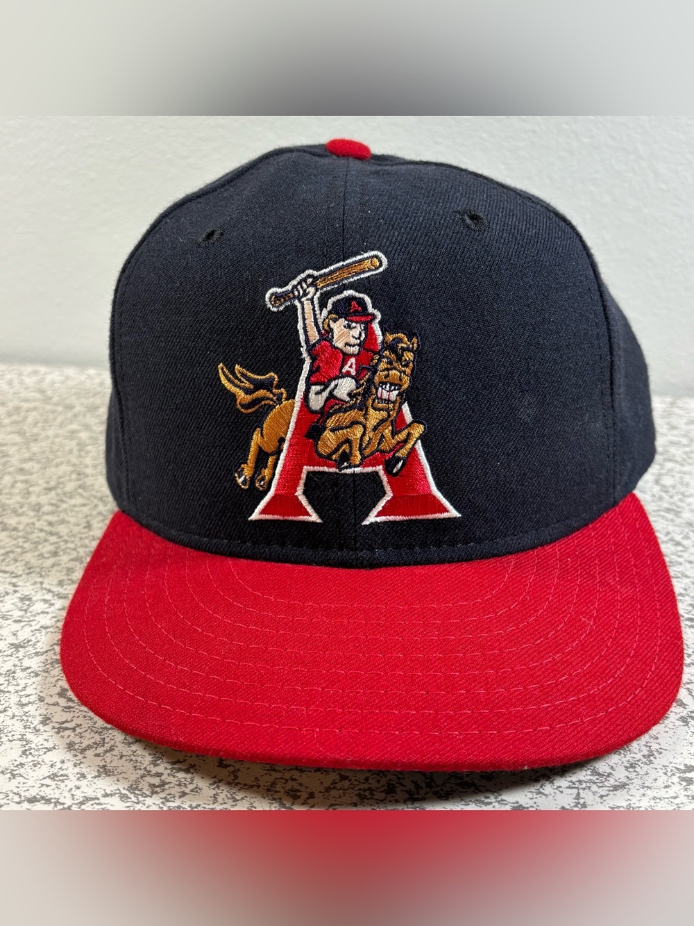 New Era 59Fifty Arkansas Travelers Hat Cap Fitted Sz 7 1/4 Wool Made in USA MiLB